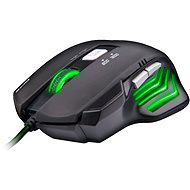 Herní myš C-TECH GM-01G Akantha (zelené podsvícení)