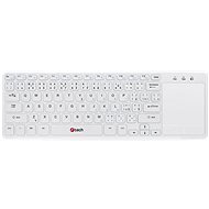 Keyboard C-TECH Wireless Touchpad Keyboard WLTK-01 CZ/SK White
