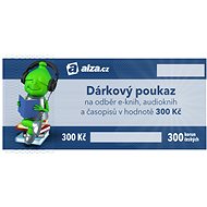 Elektronický dárkový poukaz Alza.cz na nákup e-knih, audioknih a časopisů v hodnotě 300 Kč - Voucher