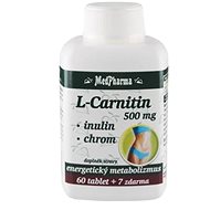 L-Carnitine 500mg + Inulin + Chromium - 67 Tablets - Dietary Supplement