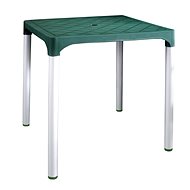MEGAPLAST VIVA 72x72x72 cm, AL nohy, tm. Zelený - Zahradní stůl