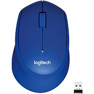 Logitech Wireless Mouse M330 Silent Plus, modrá