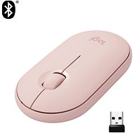 Logitech Pebble M350 Wireless Mouse, růžová - Myš