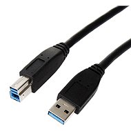 ROLINE USB 3.0 propojovací 0.8m A-B černý - Datový kabel
