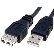 Data Cable OEM USB 2.0 extension AA black, 0.3m