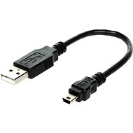 OEM USB A-MINI 5-pin černý, 0.15m - Datový kabel