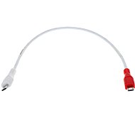 Napájecí kabel OEM USB 2.0 micro USB B(M) -> micro USB B(M), 0.3m bílý