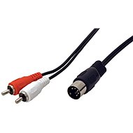 OEM Kabel audio DIN5pin(M) -> 2x cinch, 1,5m - Audio kabel