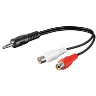 PremiumCord Kabel Jack 3.5mm-2xCINCH M/F 0.2m - Audio kabel
