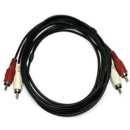 Audio kabel OEM 2x cinch, propojovací, 2.5m - Audio kabel