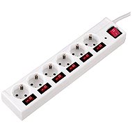 Surge Protector Hama 1.4 m extension cord white