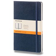 MOLESKINE L, tvrdé desky, linkovaný, modrý - Zápisník