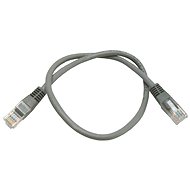 Datacom CAT5E UTP šedý 0.5m - Síťový kabel