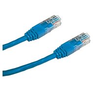 Datacom CAT6, UTP, 0.25m modrý - Síťový kabel