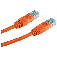 Síťový kabel Datacom CAT5E UTP oranžový 3m - Síťový kabel