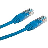 Síťový kabel Datacom CAT5E UTP modrý 0.25m