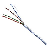 Síťový kabel Datacom, drát, CAT5E, UTP, 305m/box bílý