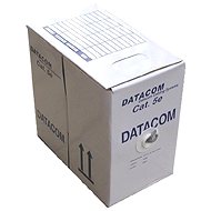 Datacom, licna (lanko), CAT5E, UTP, 305m/box černý - Síťový kabel