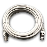 Datacom Patch cord S/FTP CAT6A 5m šedý - Síťový kabel