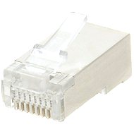 Datacom 10-pack, RJ45, CAT5E, STP, 8p8c, stíněný, neskládaný, na licnu (lanko) - Konektor