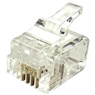 10-pack,Datacom, RJ11, CAT3, UTP, 6p4c, nestíněný, skládaný, na licnu (lanko) - Konektor
