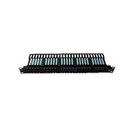 Patch panel Datacom, ISDN Integrated, 50 portů RJ45 STP kat.3, 1U, černý - Patch panel