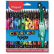 MAPED Color´Peps Monster bezdřevé 24 barev - Pastelky