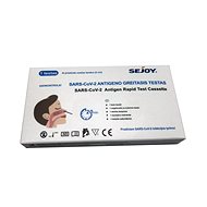 1x Antigen Rapid Test Cassette SEJOY SARS-CoV-2 , z přední části nosu