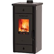 Alfa Plam ELITA 3*A*ECO 8 kW krbová kamna, antracit, horní o 120 mm - Krbová kamna
