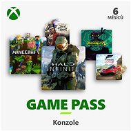 Dobíjecí karta Xbox Game Pass - 6 měsíční předplatné
