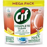 Eco-Friendly Dishwasher Tablets CIF All in 1 Lemon 70% Naturally 70 Pcs