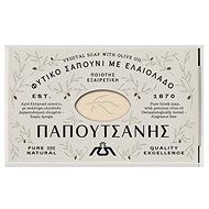 PAPOUTSANIS Tradiční přírodní olivové mýdlo bílé 125 g - Tuhé mýdlo