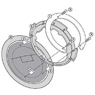 KAPPA BF08K tanklock pro Ducati - Montážní sada pro tankvak