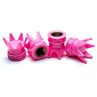 Čepičky ventilků růžové korunky, 4ks - Čepičky na ventilky