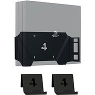Držák na zeď 4mount - Wall Mount for PlayStation 4 Pro Black + 2x Controller Mount - Držák na zeď