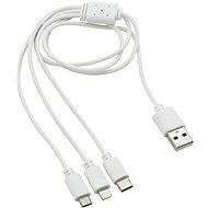 COMPASS Nabíjecí USB kabel 3in1 (micro USB, iPhone, USB C)