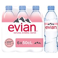 Evian přírodní minerální voda 24x 0,5l PET - Minerální voda