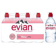 Evian přírodní minerální voda 12x 0,75l PET - Minerální voda