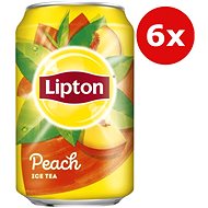 Lipton Peach Ice Tea 6×0,33l plech - Ledový čaj