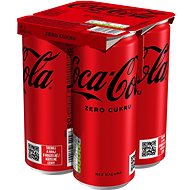 Coca-Cola Zero 4x0,33l plech - Limonáda