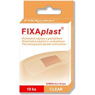 FIXAplast náplast Clear Strip průhledná 72 × 19 mm, 10 ks - Náplast