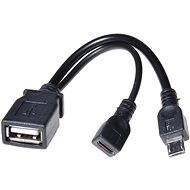 PremiumCord USB A/ female + Micro USB/ female - Redukce