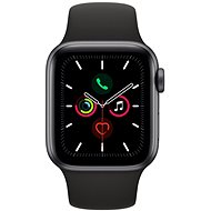 Služba Alza NEO: Wearables Apple Watch Series 5 40mm Vesmírně šedý hliník s černým sportovním řemínk - Služba