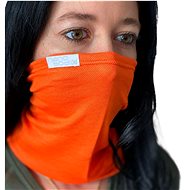 NANO šátek multifunkční s kapsou na filtr oranžová - Scarf with membrane