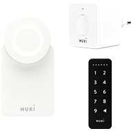NUKI Smart Lock 3.0 +  Bridge bílý + Keypad - Chytrý zámek