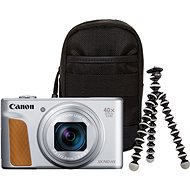 Canon PowerShot SX740 HS stříbrný Travel kit - Digitální fotoaparát
