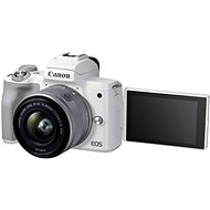 Canon EOS M50 Mark II bílý+ EF-M 15-45 mm f/3.5-6.3 IS STM - Digitální fotoaparát