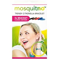 MosquitNo Náramek Classic se sponou, 5 kusů, (mix barev) - Náramek