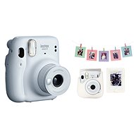 Fujifilm instax mini 11 Ice White + mini 11 ACC kit Ice White - Instantní fotoaparát