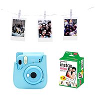 Fujifilm Instax mini 11 modrý Light Set - Instantní fotoaparát